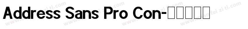 Address Sans Pro Con字体转换